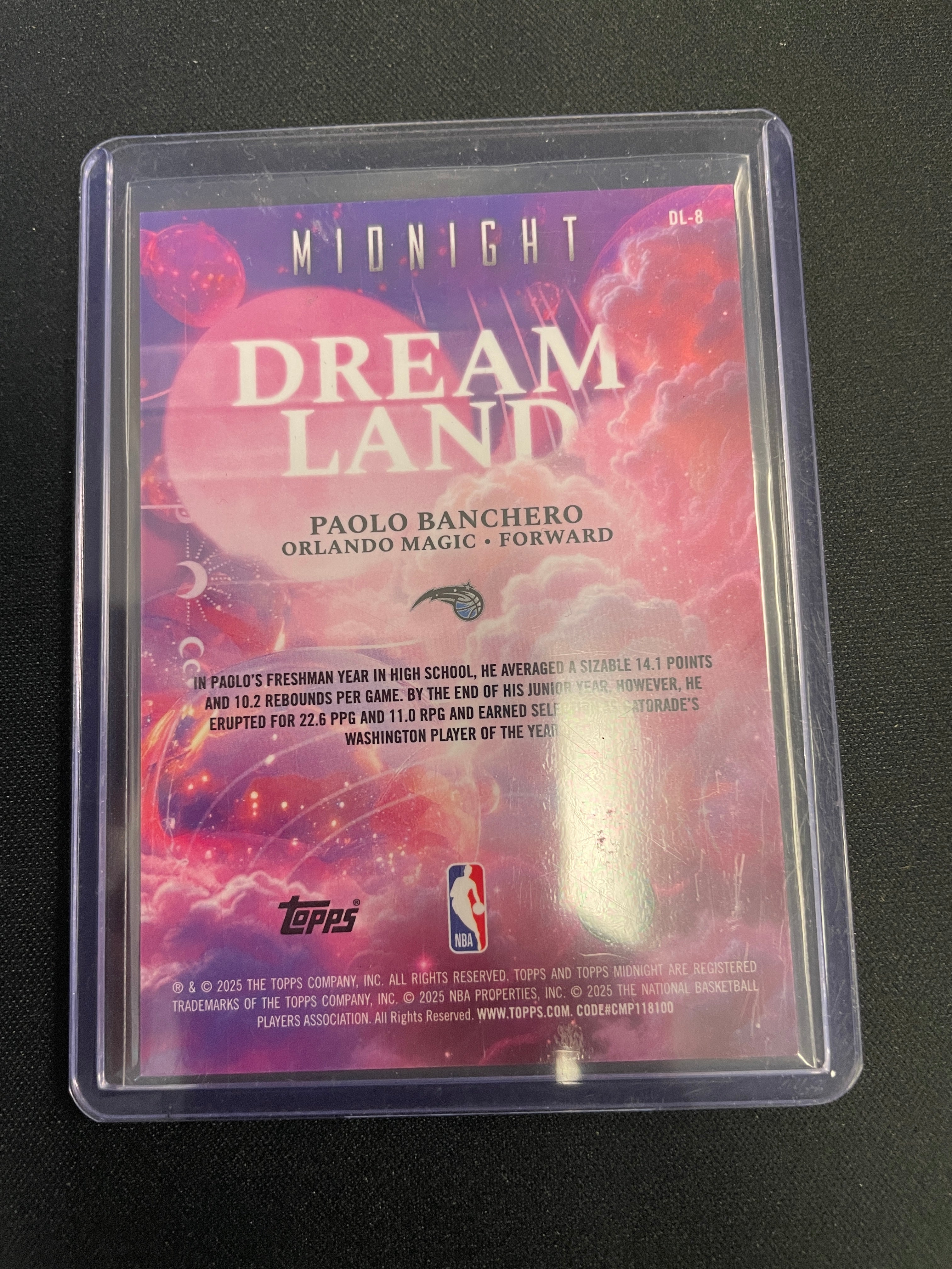 2025-26 Topps Chrome Sapphire Paolo Banchero Padparadscha Refractor #1/1 Magic