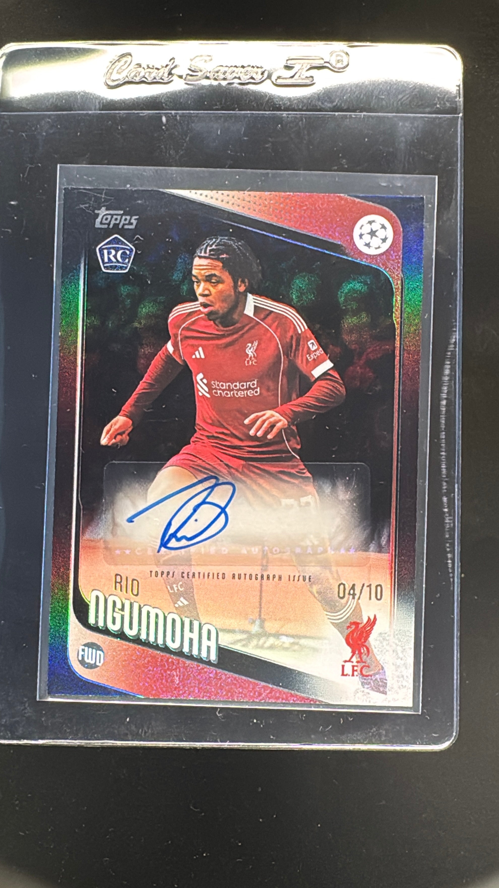 Rio Ngumoha Topps /10 Sticker Auto