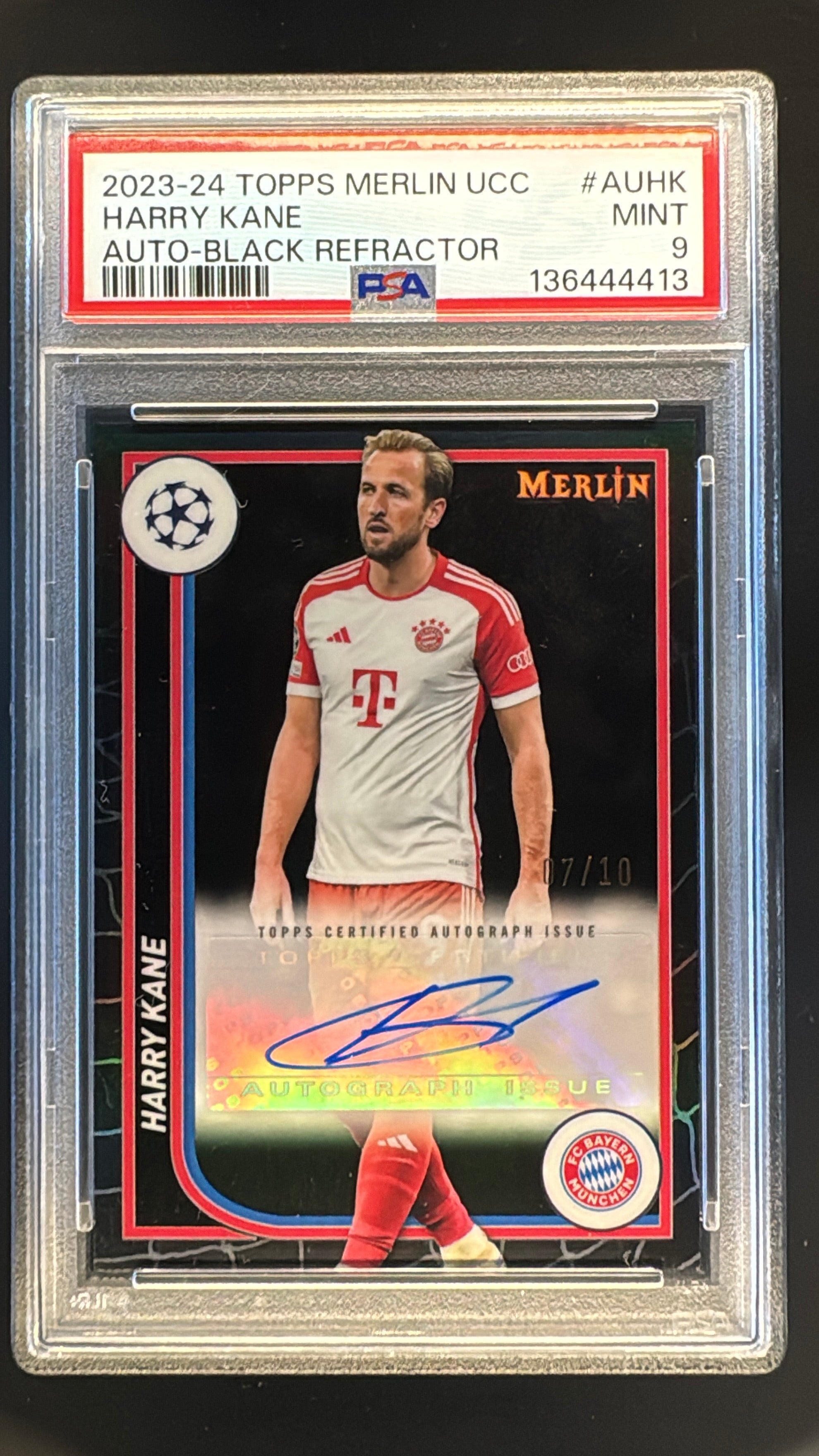Harry Kane PSA 9 Merlin Auto /10