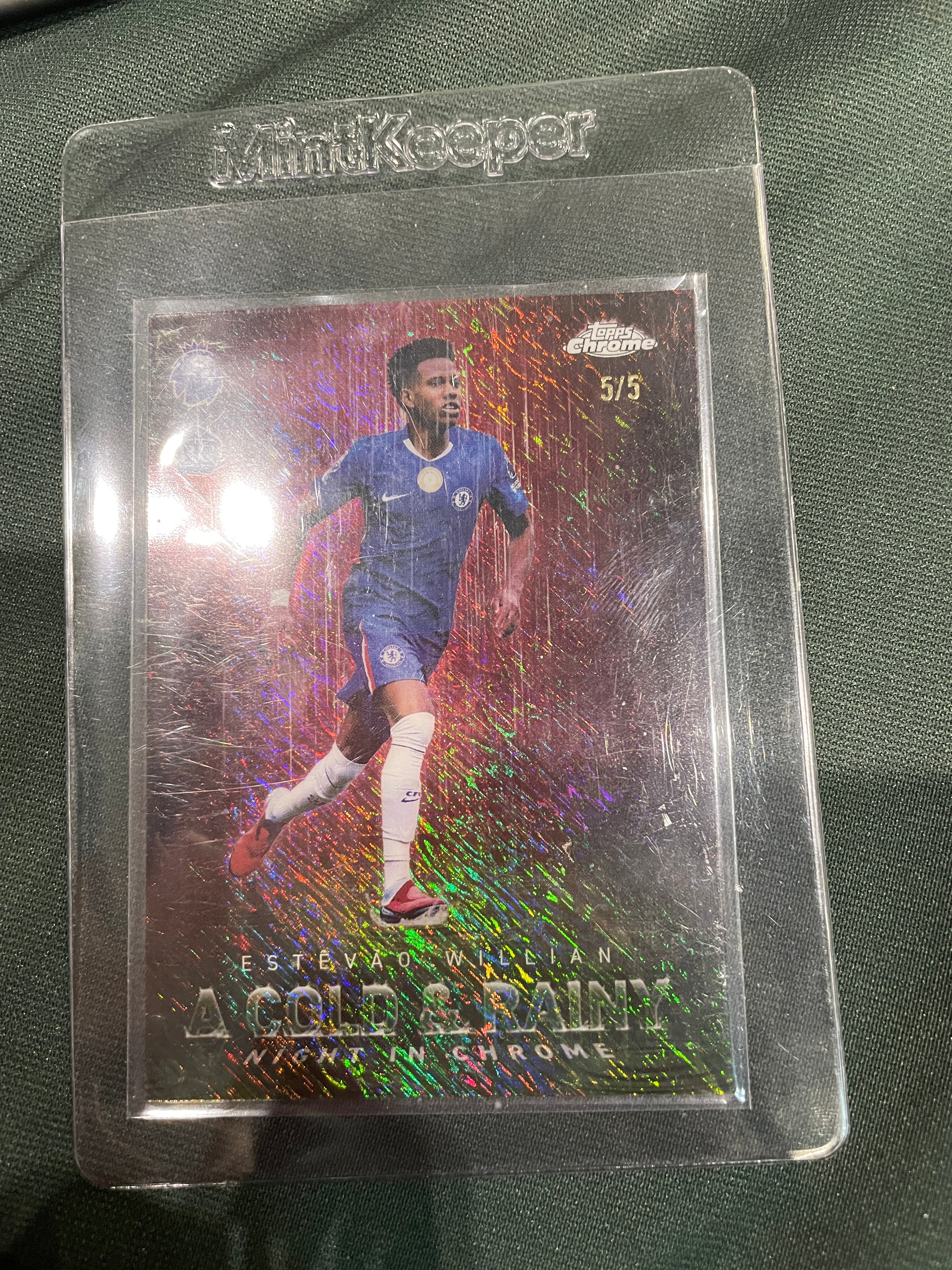 Topps Chrome A Cold & Rainy night in chrome Estevao Willian 5/5