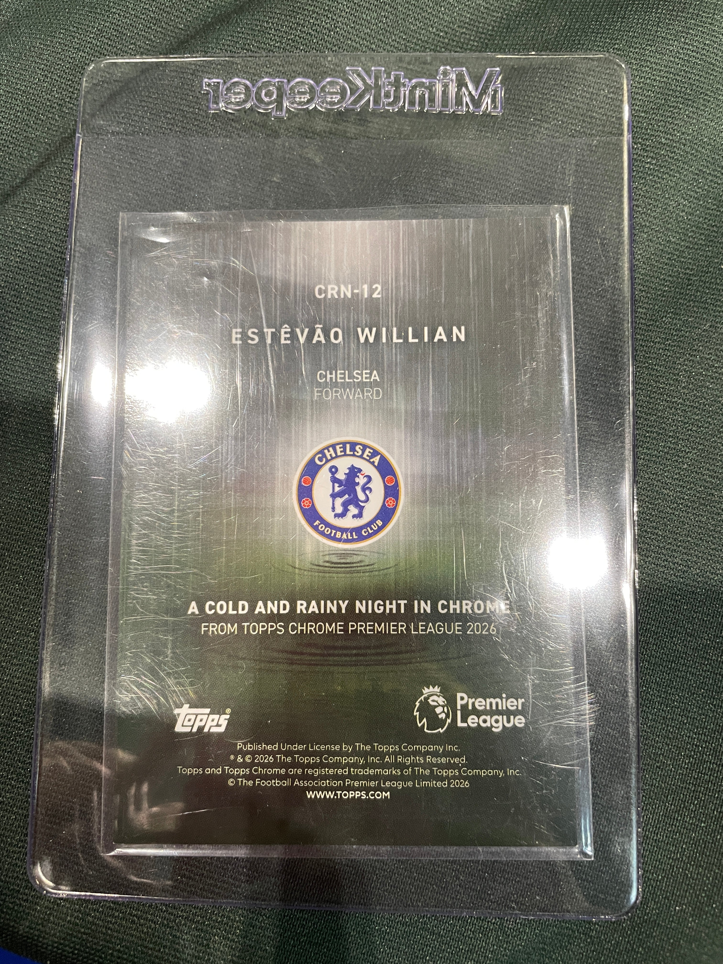 Topps Chrome A Cold & Rainy night in chrome Estevao Willian 5/5