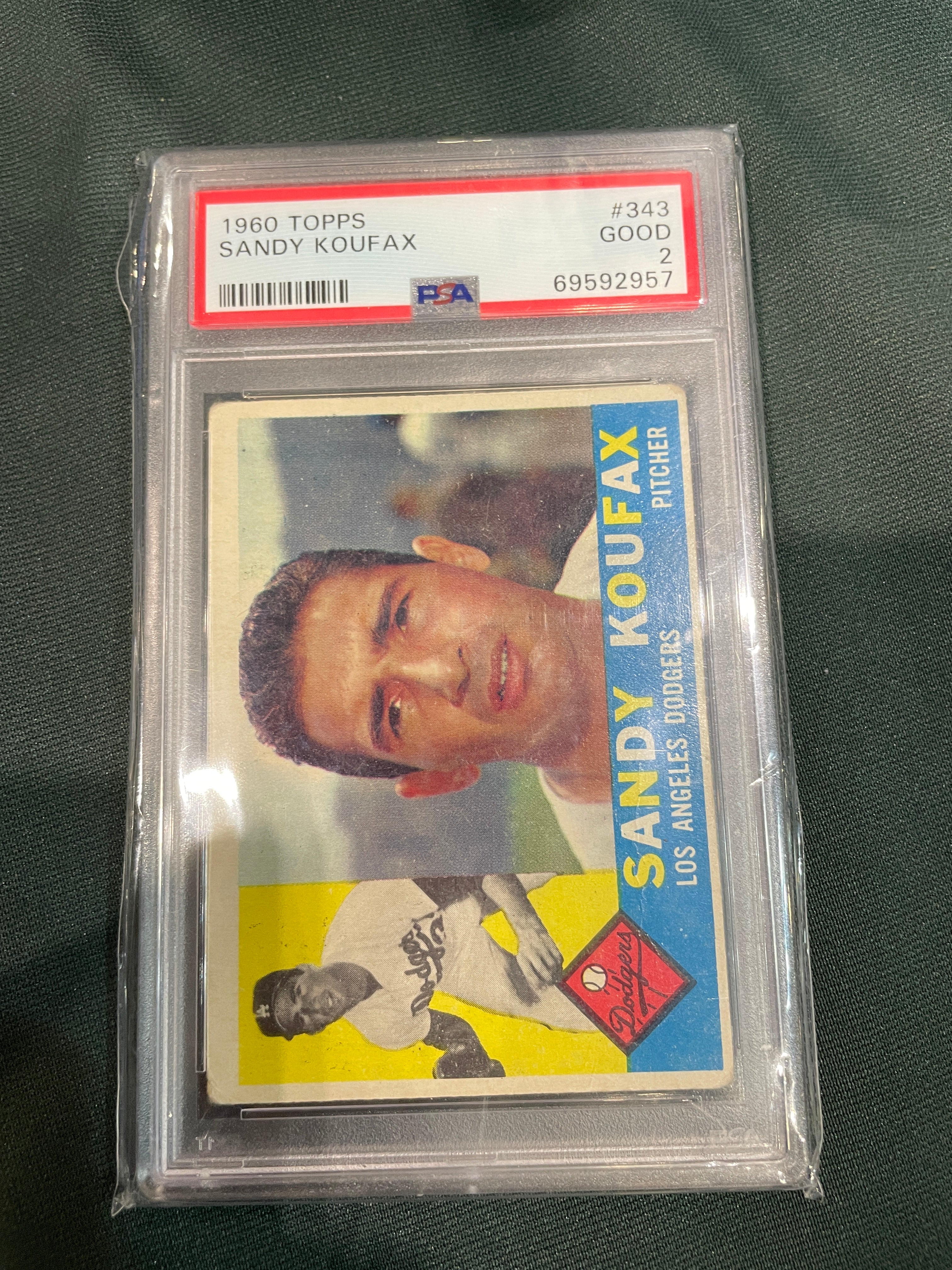 1960 Topps Sandy Koufax PSA 2