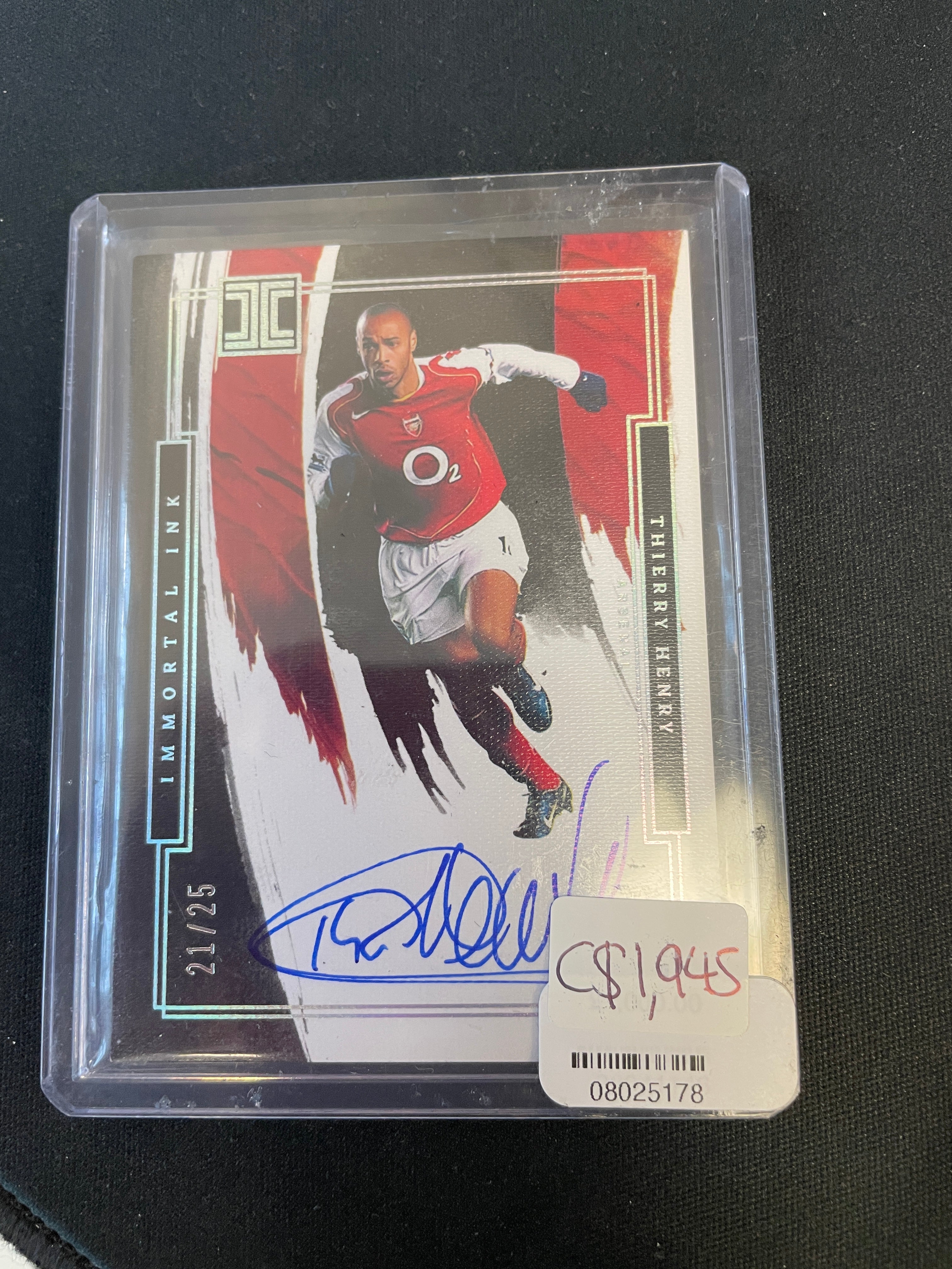 Thierry Henry 21/25 Impeccable Auto (need to give to Minty to grade)