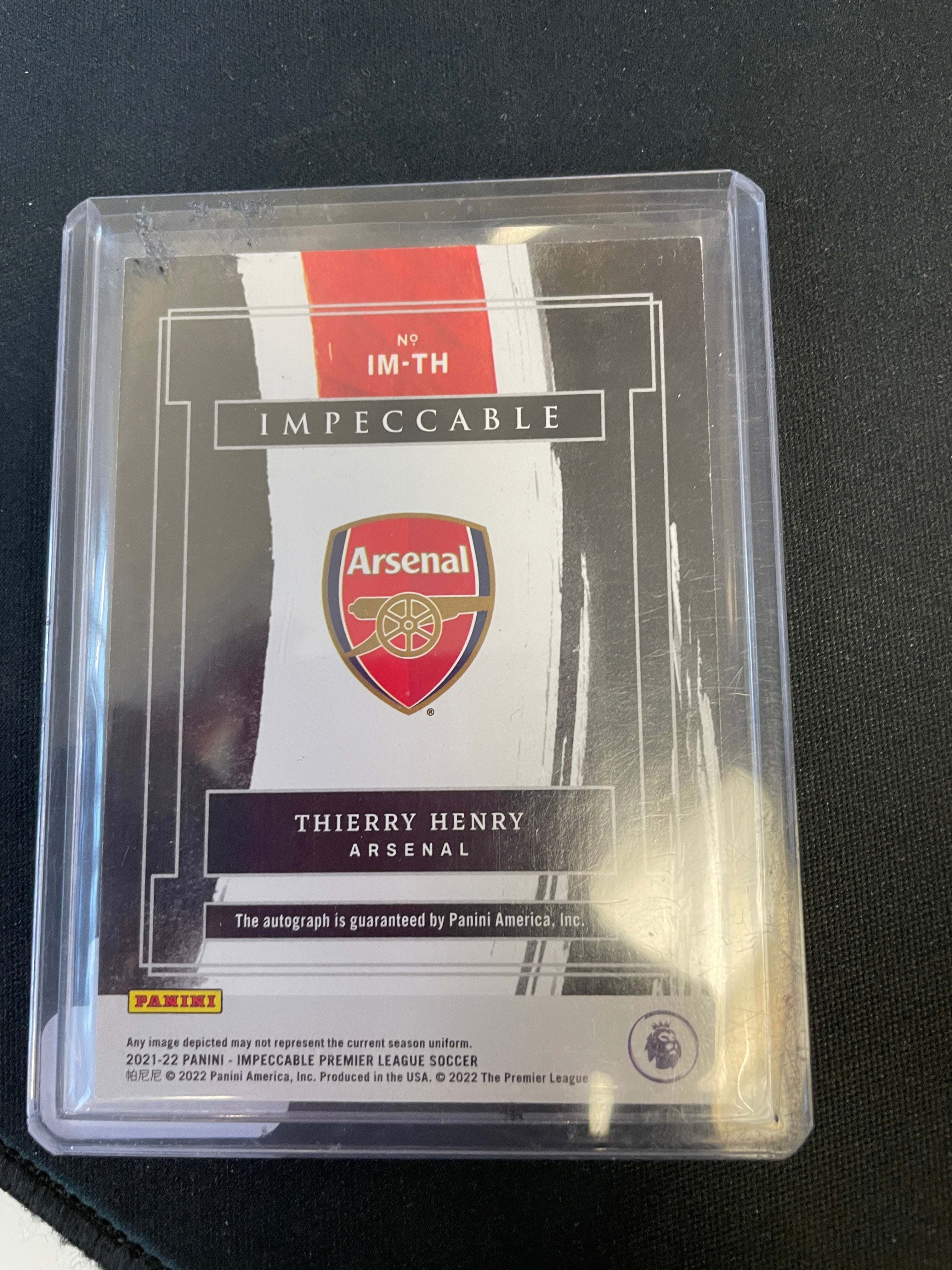 Thierry Henry 21/25 Impeccable Auto (need to give to Minty to grade)