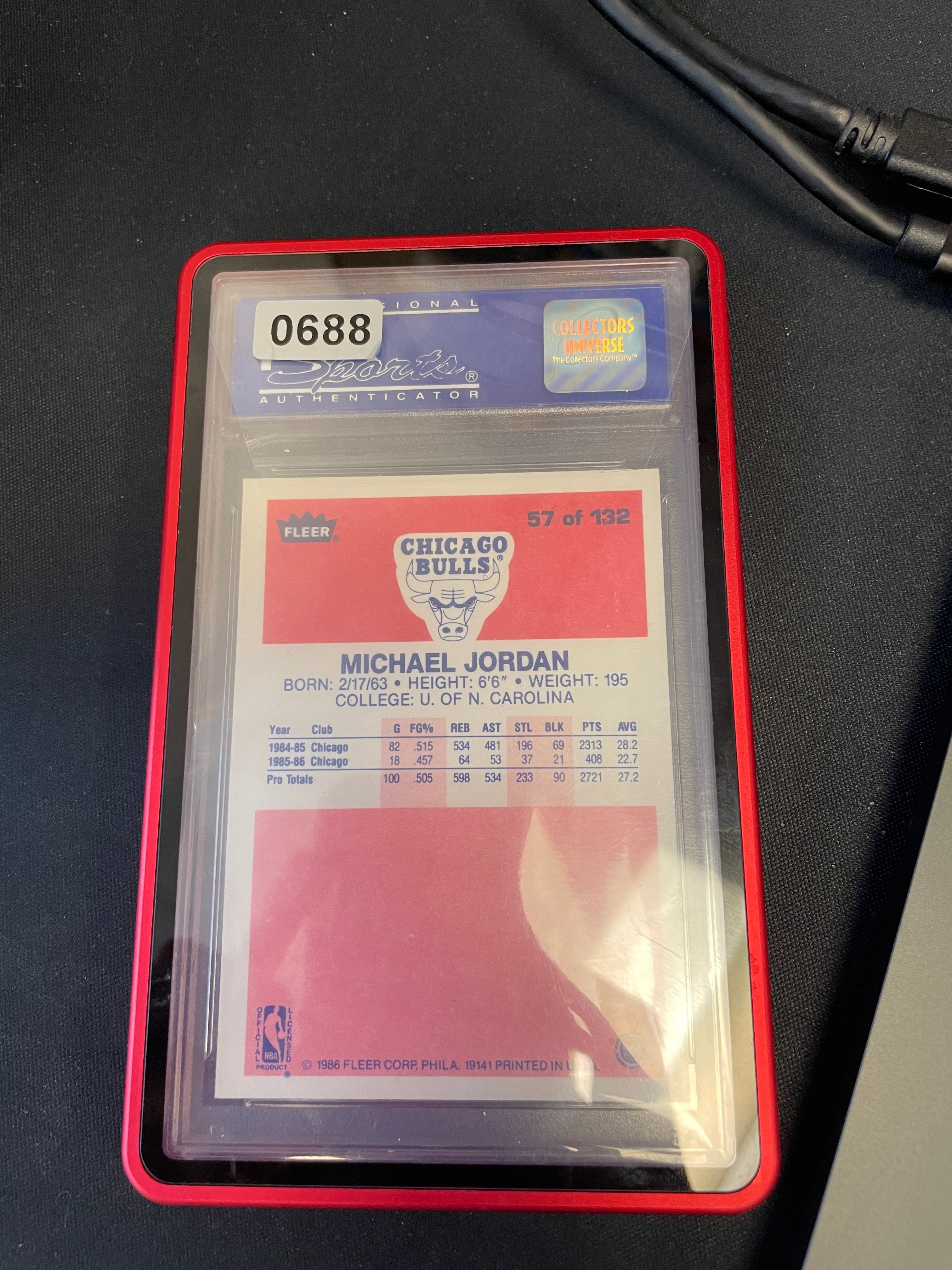 Michael Jordan PSA 8 Fleer