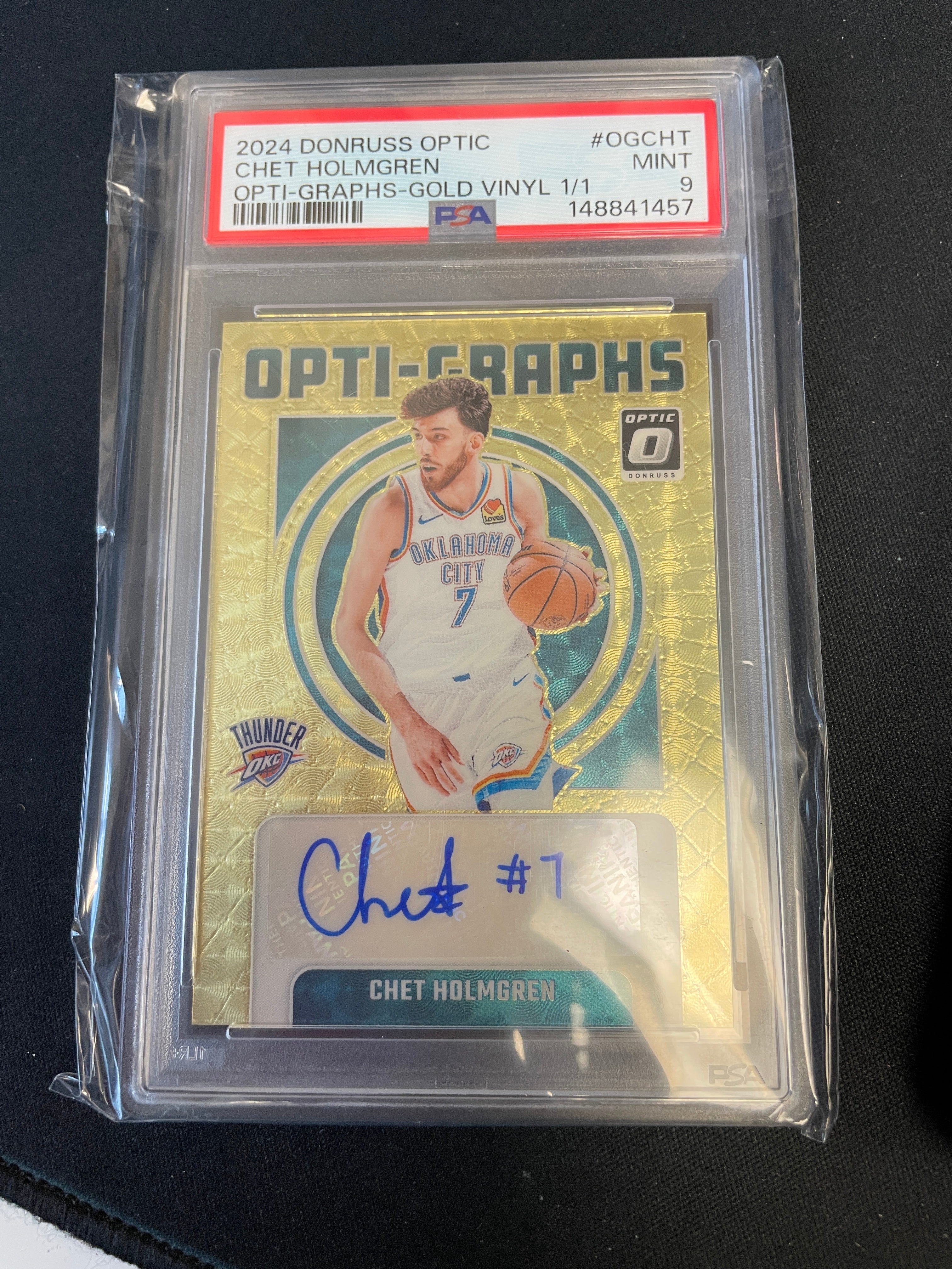 Chet Holmgren - Gold Vinyl Auto /1