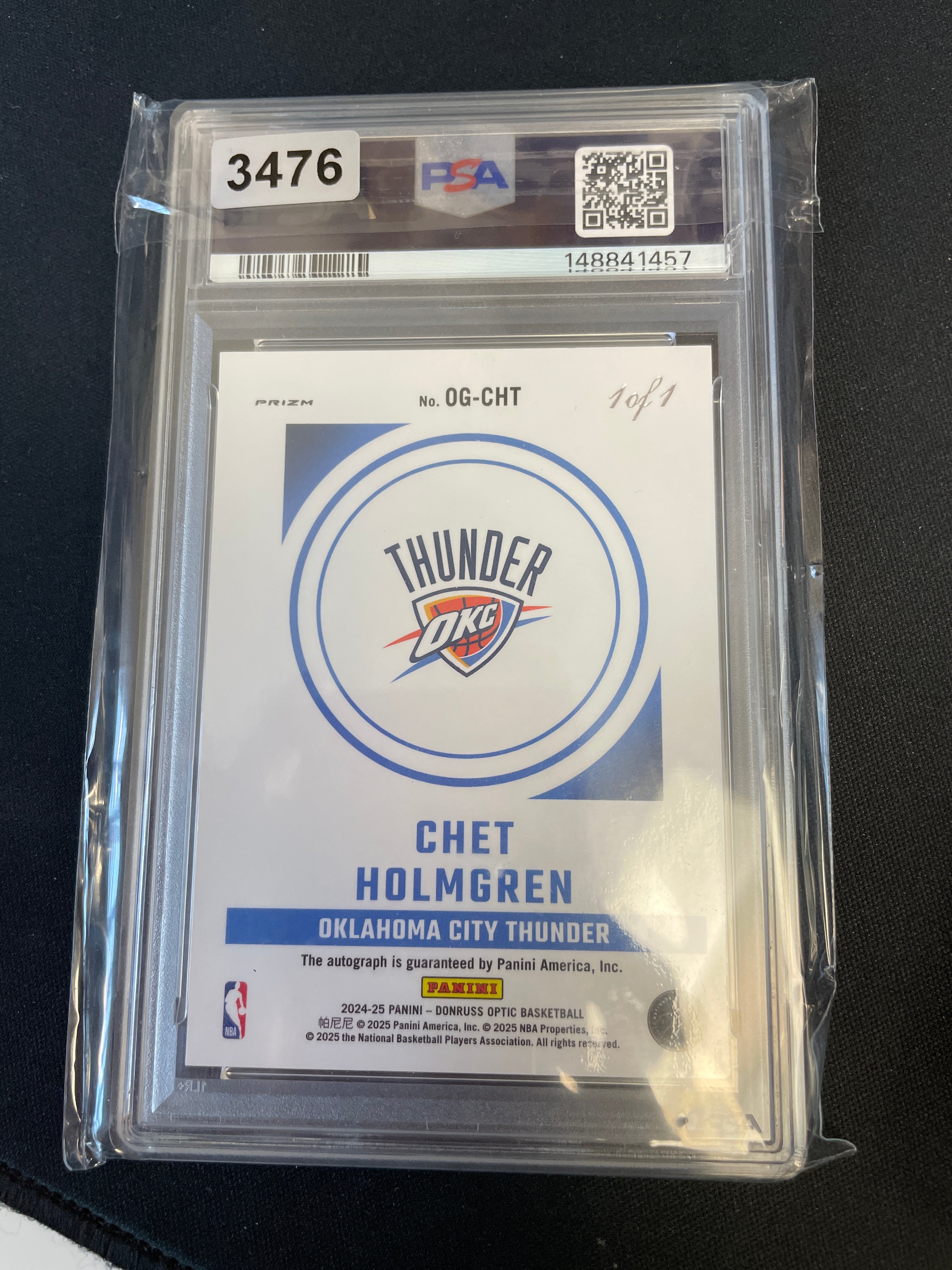 Chet Holmgren - Gold Vinyl Auto /1