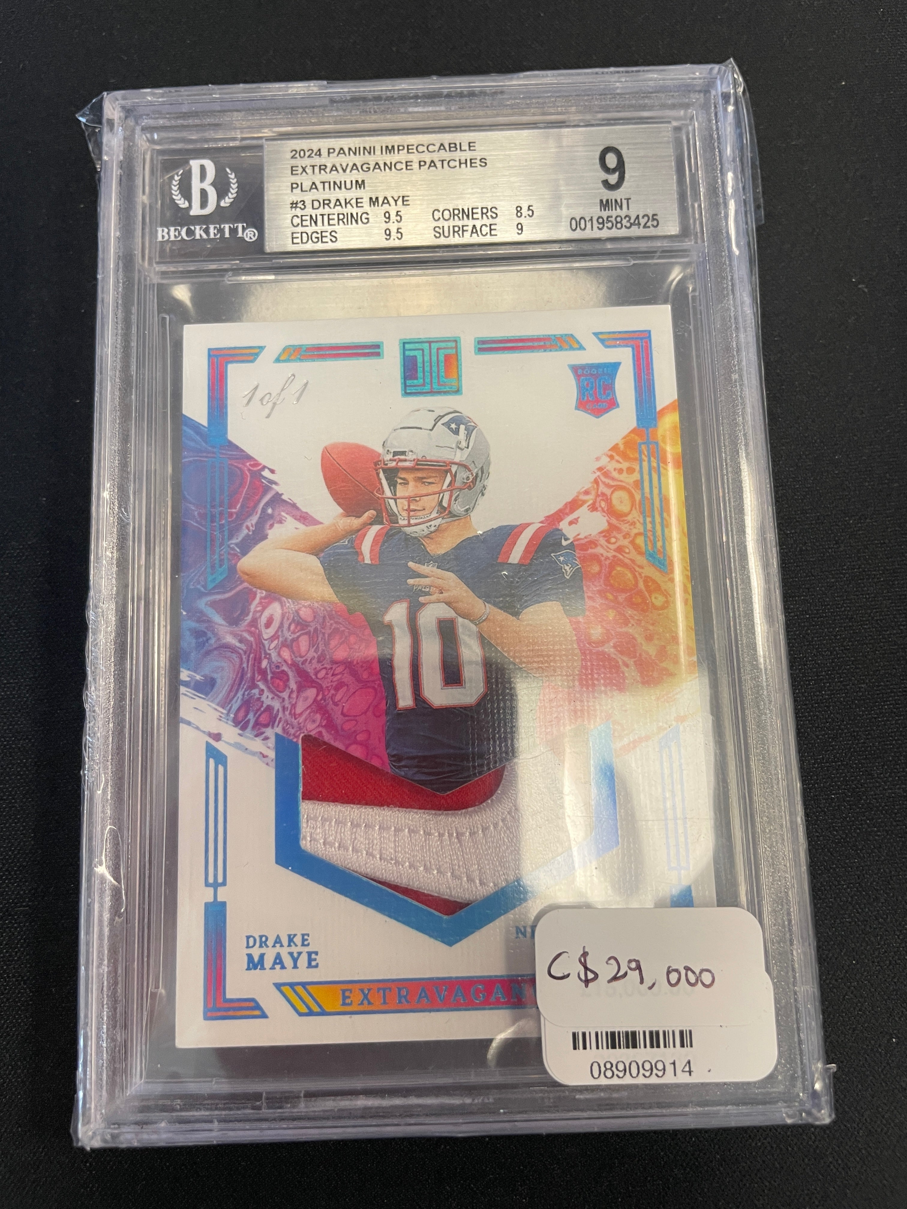 Drake Maye /1 Patch