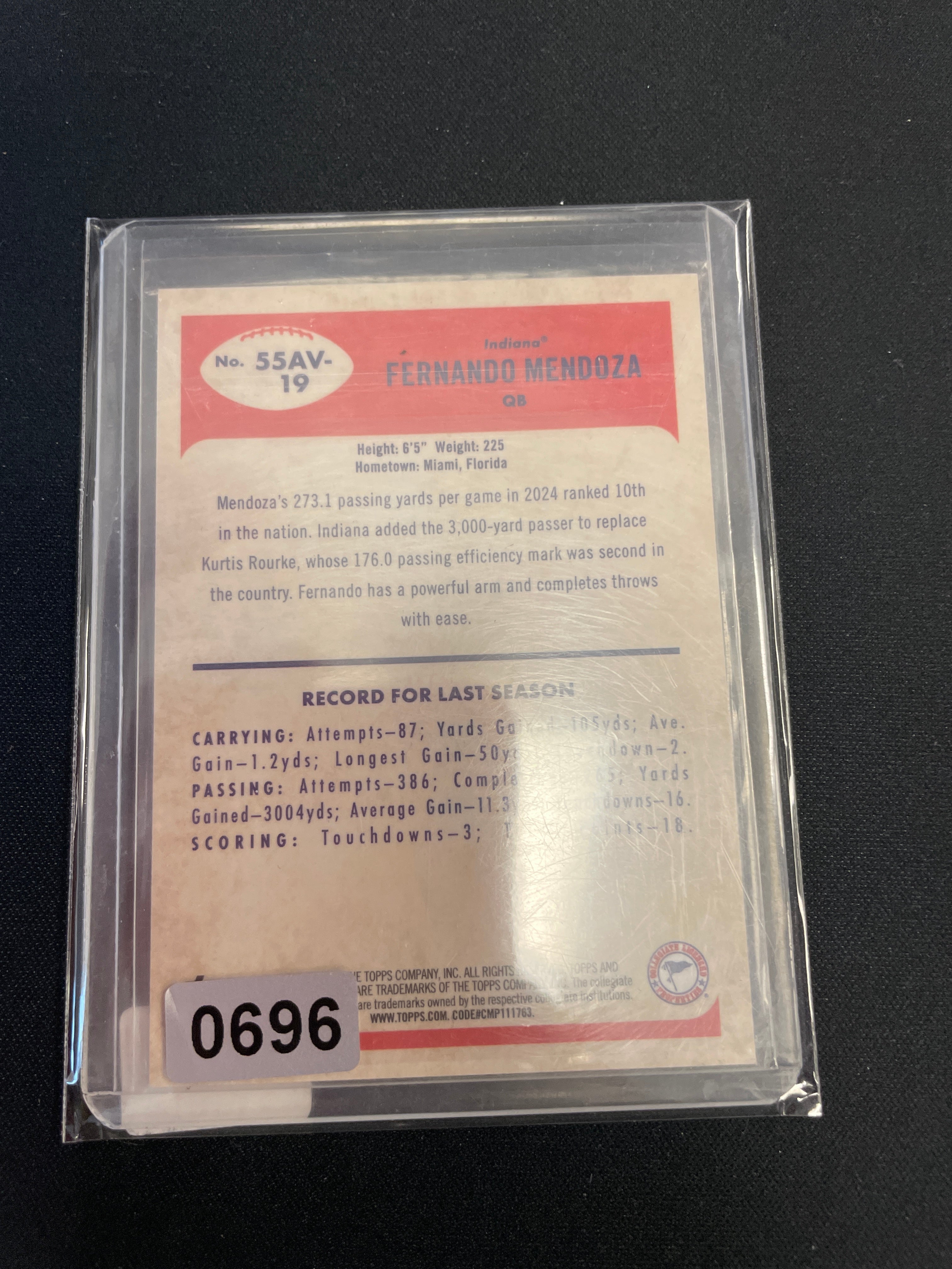 Fernando Mendoza Bowman Chrome
