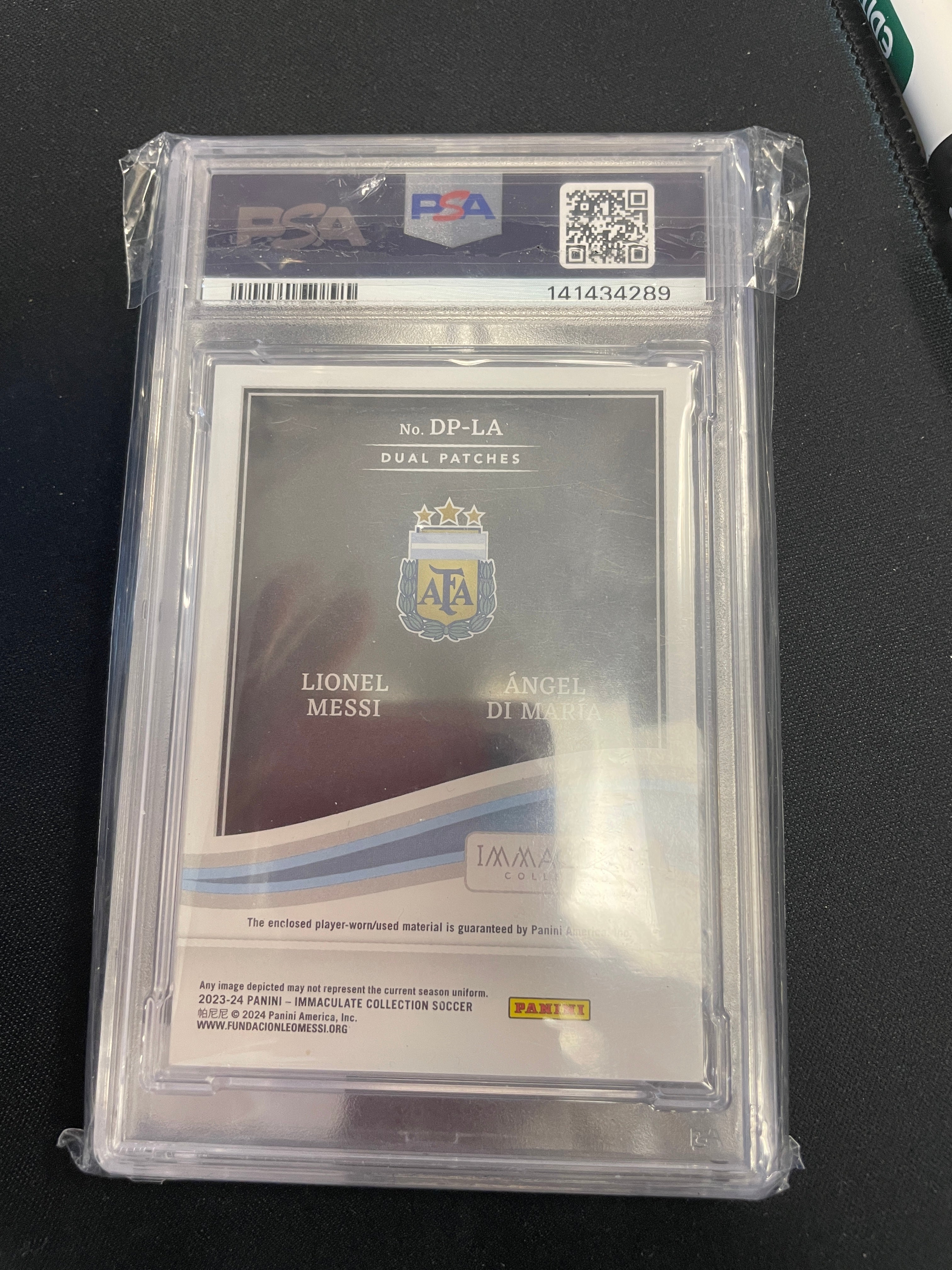 Messi & Di Maria /1 Immaculate Patch Qatar 2023 PSA 9