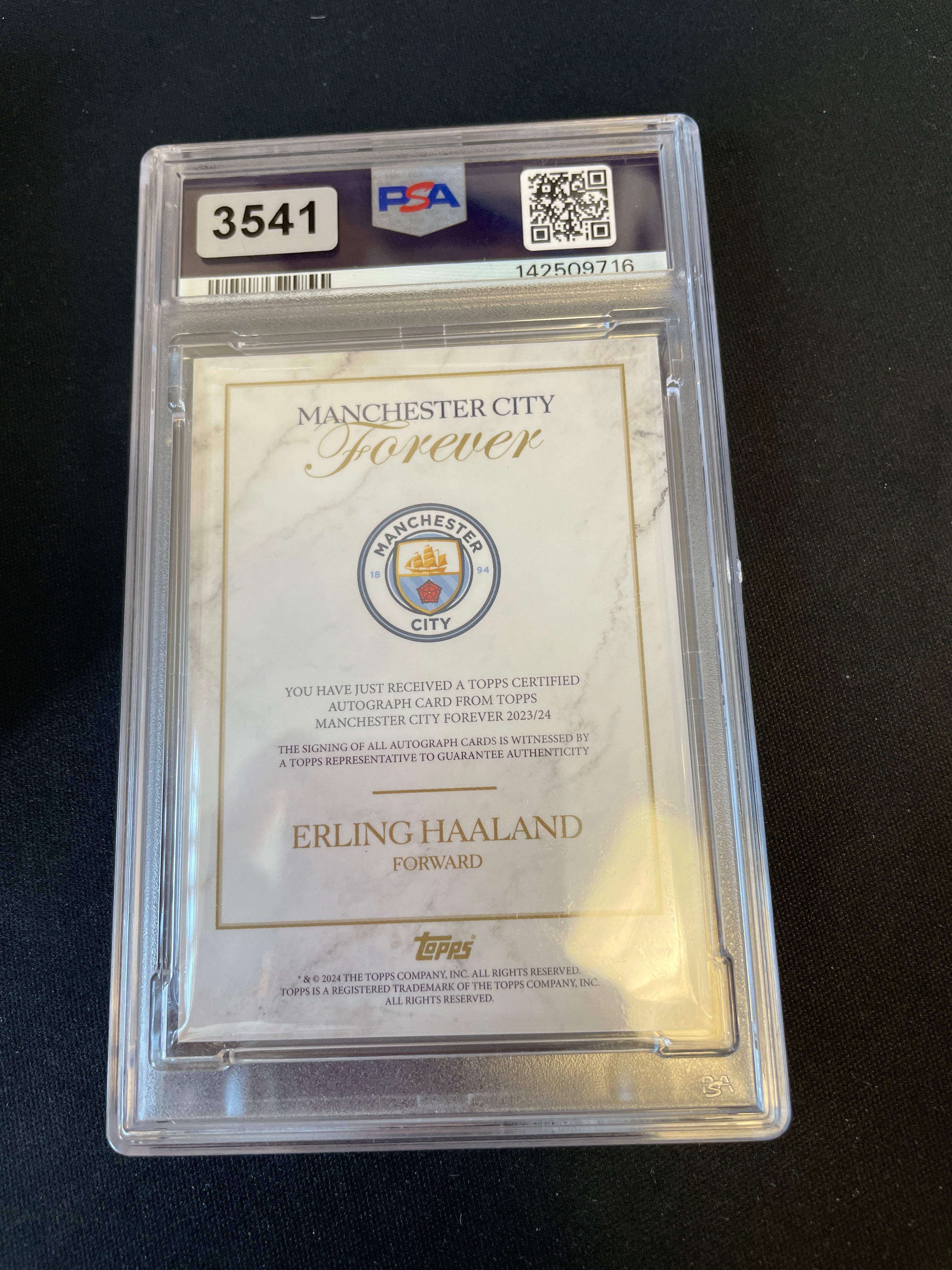 Erling Haaland /5 MCFC Forever PSA 10/Auto 10
