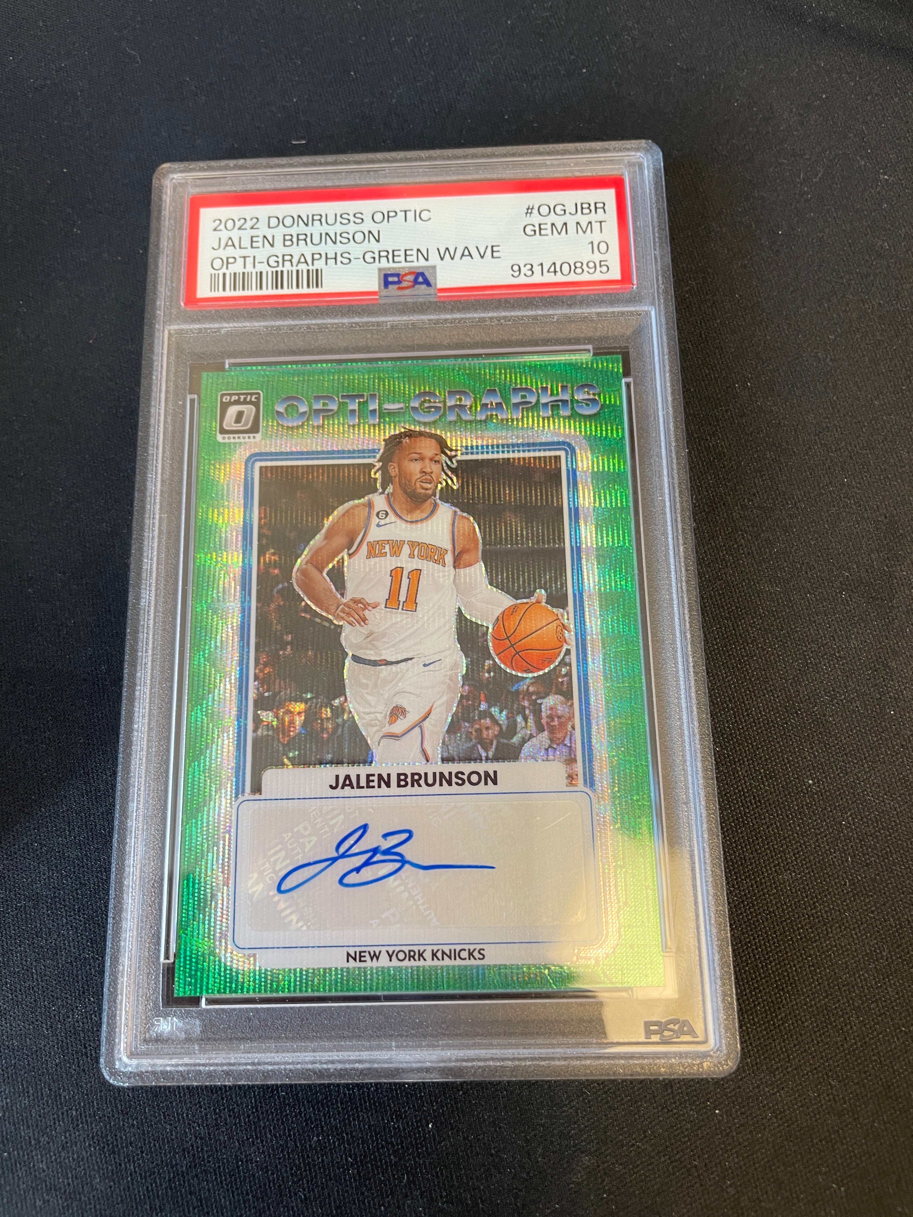 Jalen Brunson Green Wave 2022 PSA 10 Auto