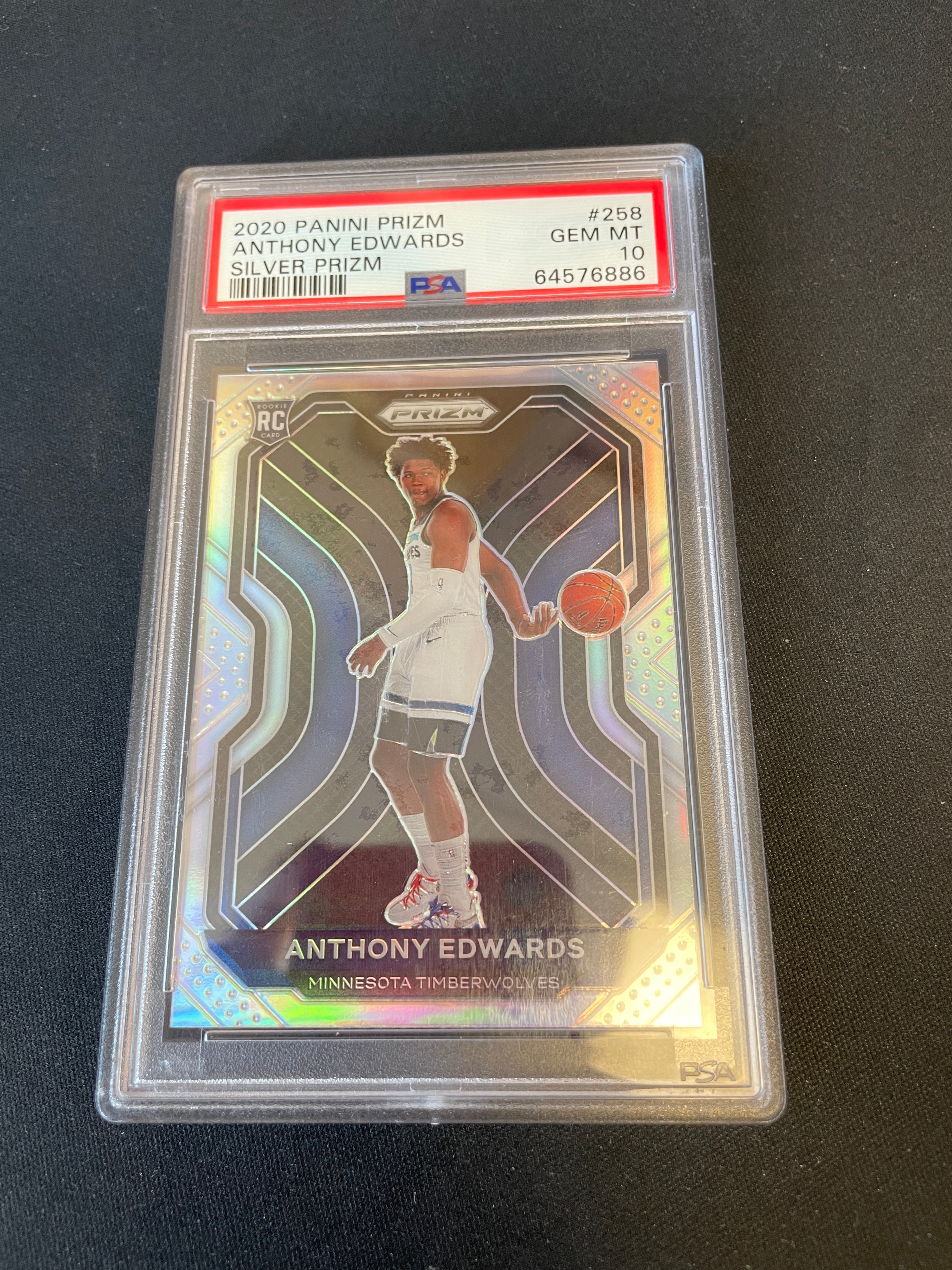 Antony Edwards PSA 10 2020 Silver Prizm RC