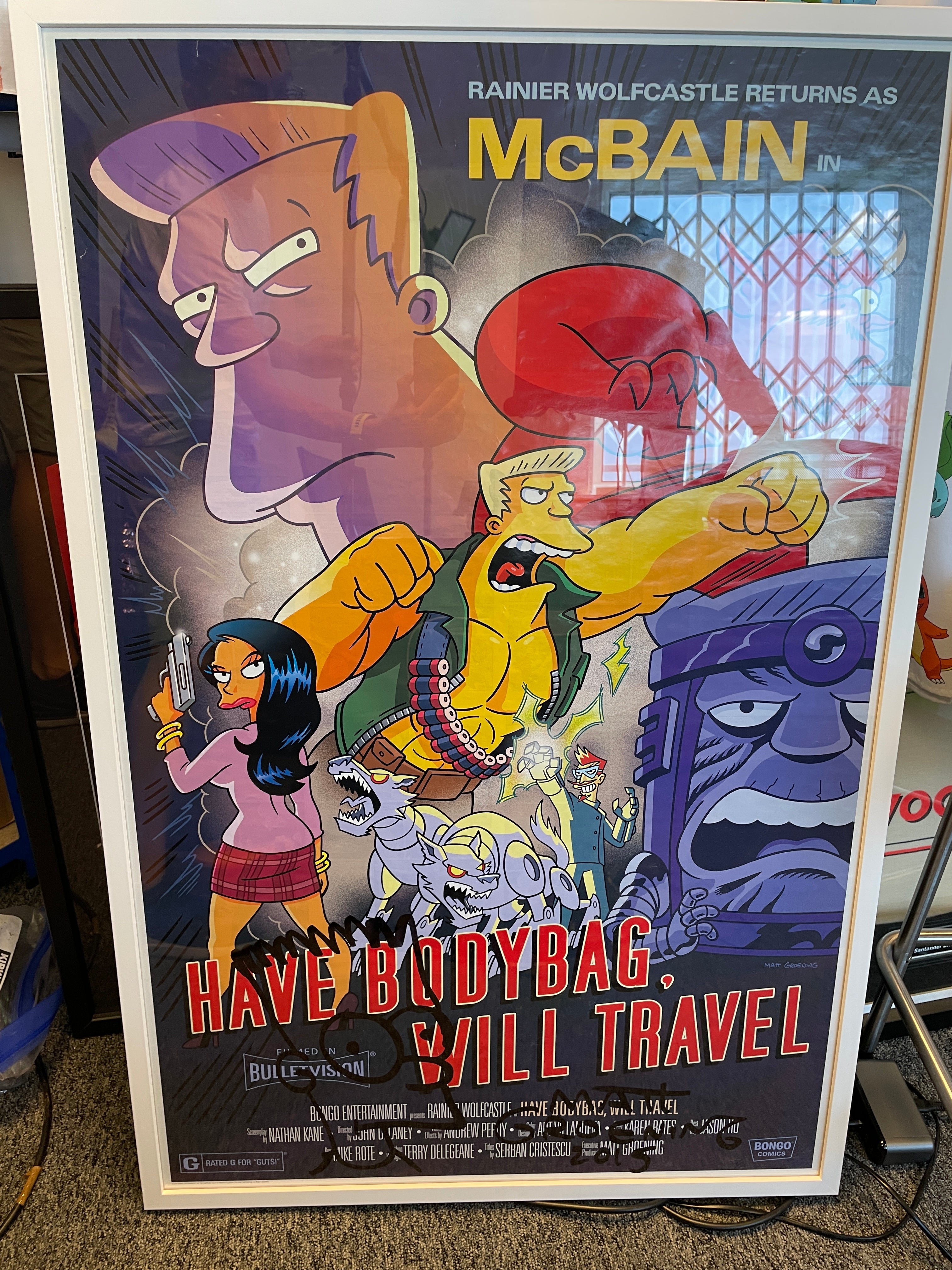 Simpsons Signed Memorabilia
