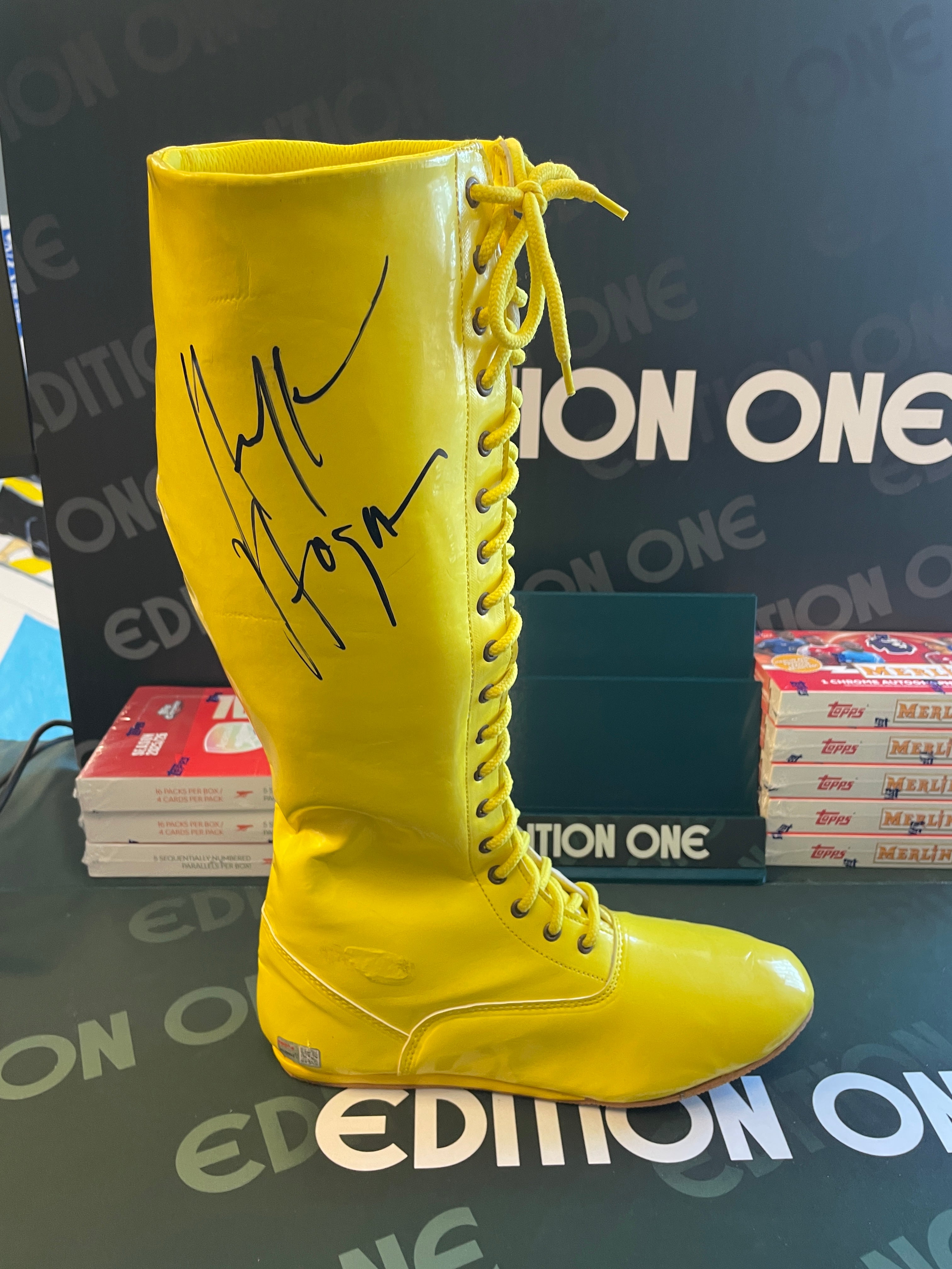 Hulk Hogan Signed Boot